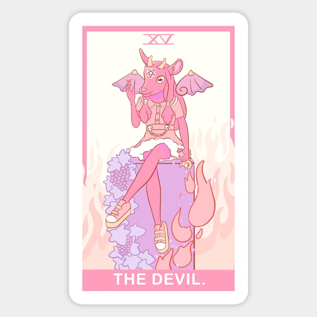 The Devil Sticker by BubblegumGoat